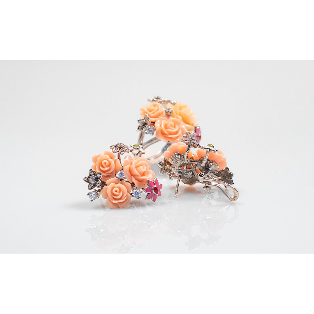 ต่างหู(Silver3 Roses of love)RR03-SVE-Sonic