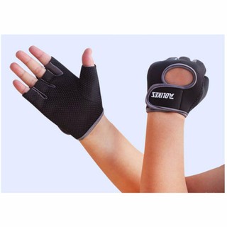 AOLIKES ถุงมือฟิตเนส Fitness Glove Weight Lifting Gloves ( สีเทา )