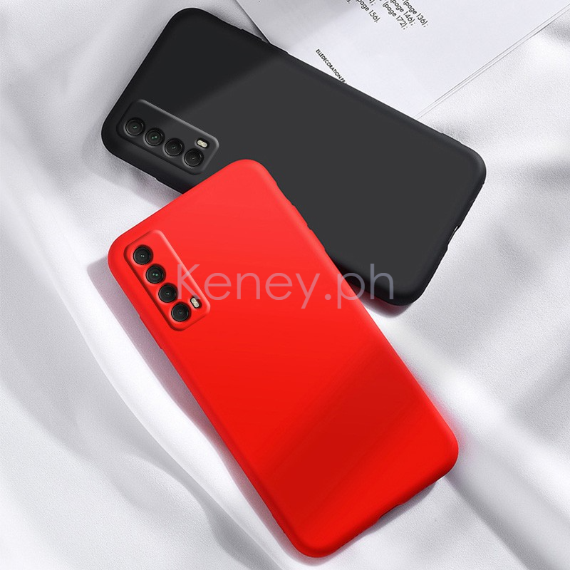 Huawei Y7a Ultra Thin Soft Liquid Silicone Slim Case Matte Protective Cover Huawei Y7a Y7 A HuaweiY7