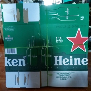 [1 ชุด ต่อ ออเดอร์]  กล่องเบียร์HEINEKENพร้อมใส้กล่องจัดชุด9ใบ