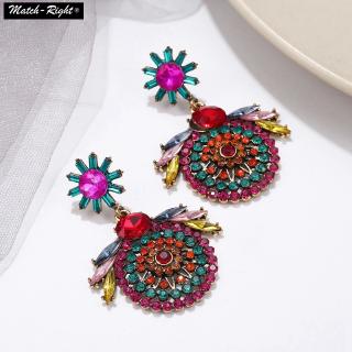 Statement Rhinestone Cute Charm Earrings Ethnic Big Dangle Drop Earring #50