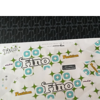 สติ๊กเกอร์ FINO ปี 2011 รุ่น 16 ติดรถสี เขียว ราคาถูกที่สุด สีสวย คุณภาพดี