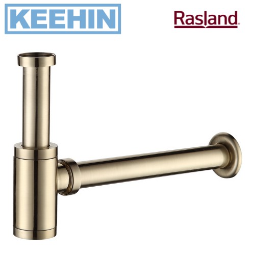 RA BT222-GOLD ท่อน้ำทิ้งอ่างล้างหน้า 30ซม. Bottle Traps 30cm. RA BT222-GOLD RASLAND