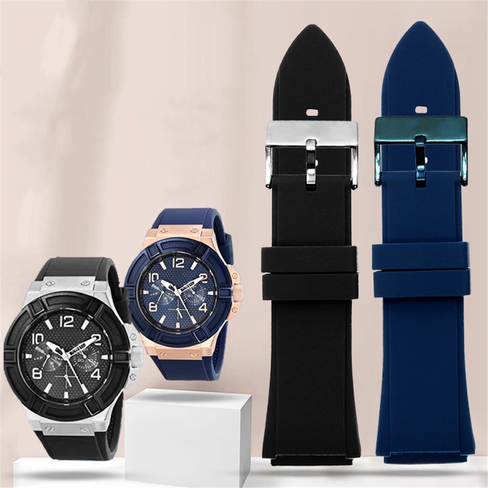 สายนาฬิกาข้อมือซิลิโคน สําหรับ Guess W0218G1 W0247G3 W0040G3 W0040G7 W0041G2