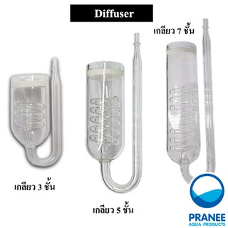 Diffuser Co2 แบบเกลียวขอบเรียบ