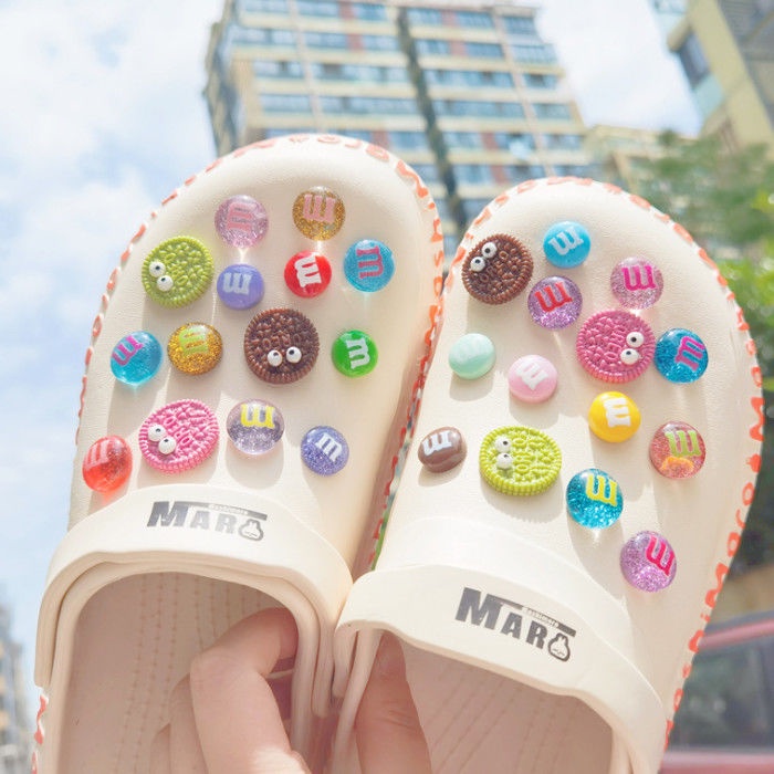 Ins M&M กระดุม ลายการ์ตูนน่ารัก DIY อุปกรณ์เสริม 28 ชิ้น