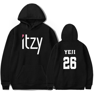 เสื้อกันหนาว มีฮู้ด แบบสวมหัว ลาย itzy Pop สไตล์ BF ของขวัญวันวาเลนไทน์ สําหรับผู้ชาย 2021 JZ