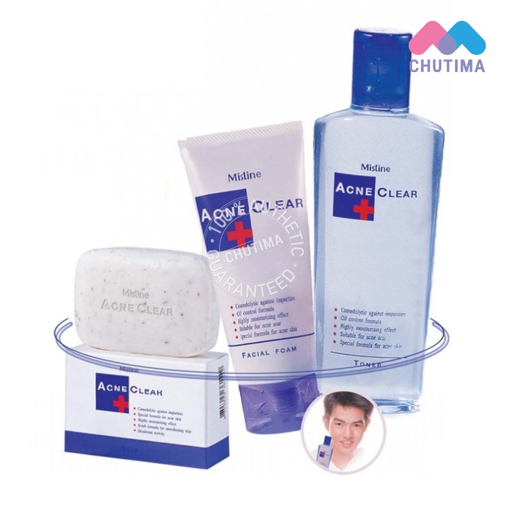 โฟมล้างหน้า/โทนเนอร์/สบู่ มิสทิน แอคเน่ เคลียร์  Mistine Acne Clear Facial Foam/Toner/soap