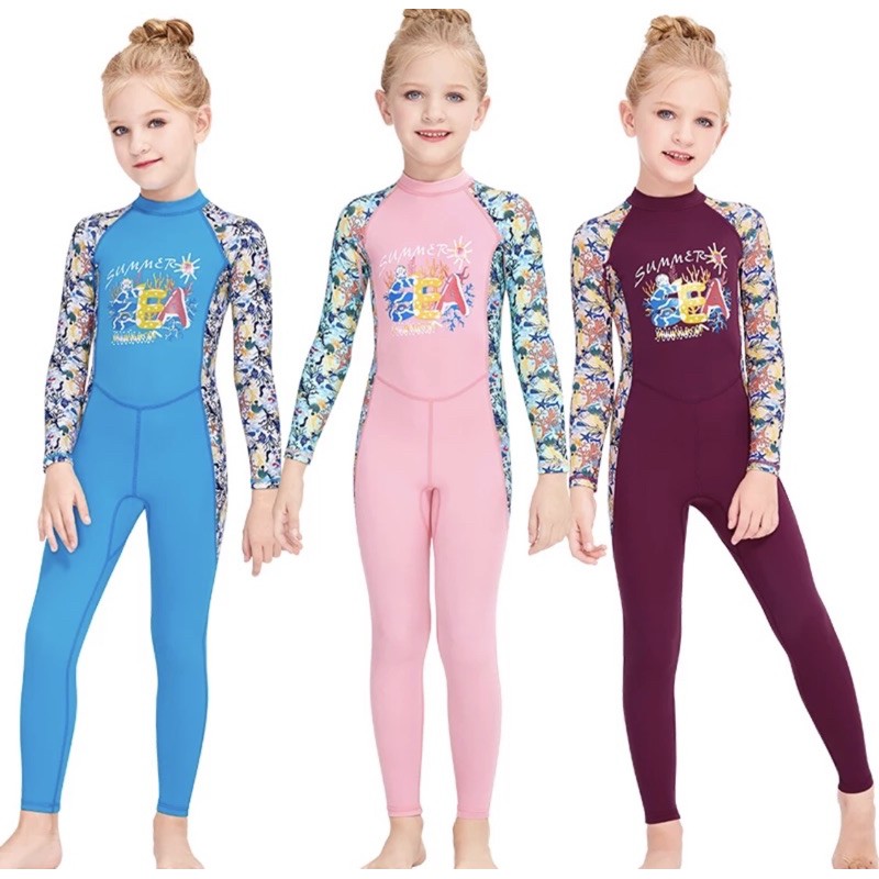 ชุดว่ายน้ําเด็กผู้หญิง Dive and Sail