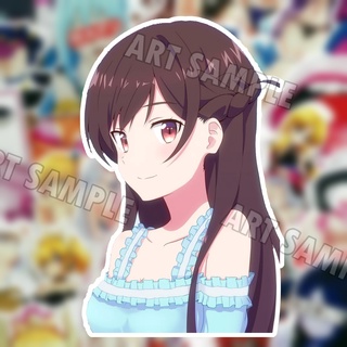 Mizuhara Chizuru สะดุดรักยัยแฟนเช่า สติกเกอร์ 2 PCS Kanojo Okarishimasu Rent-A-Girlfriend/ Anime Stickers