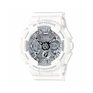 Casio G-Shock นาฬิกาข้อมือผู้ชาย สีขาว สายเรซิ่น รุ่น GMA-S120MF-7A1DR