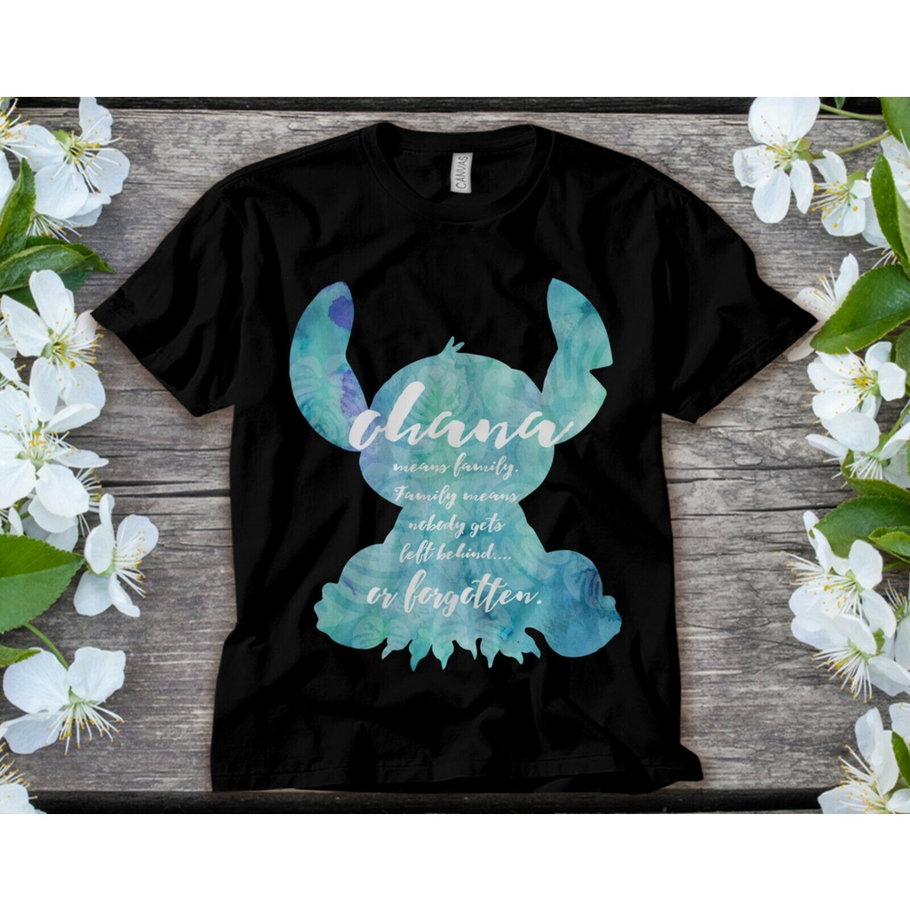 ฤดูร้อน Stitch Ohana Family เสื้อยืดที่กําหนดเองวันพ่อปัจจุบัน