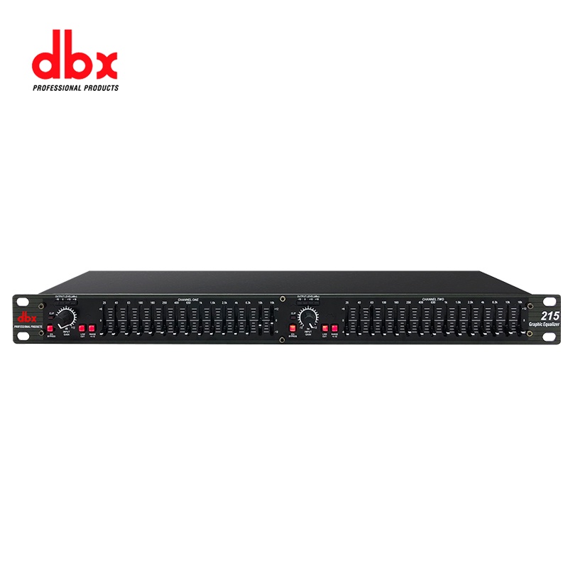 DBX EQ 215 Dual Channel 15-Band Equalizer 1U Rack Mount - intl รองรับแหล่งจ่ายไฟ 110v-240v