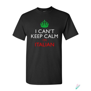 【Hot】เสื้อยืด พิมพ์ลายธงชาติอิตาลี I Cant Keep Calm im italian ของขวัญวันคริสต์มาส