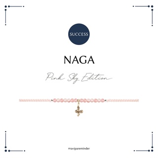 RAVIPA - Golden Gold NAGA Bracelet- Blossom Pink