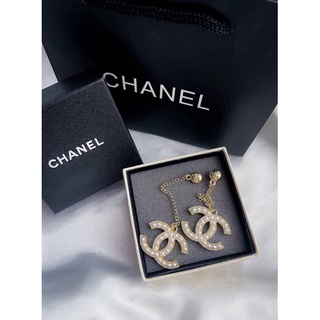 ต่างหู CHANEL เพชรระย้า Hiend Premium