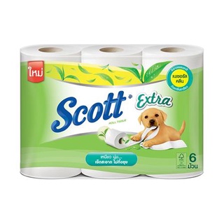 ทิชชู่ กระดาษชำระ SCOTT EXTRA NATURAL CLEAN แพ็ค 6 กระดาษชำระ