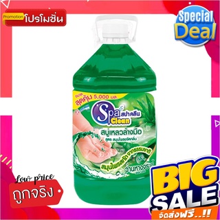 สปาคลีน สบู่เหลวล้างมือ สูตรว่านหางจระเข้ ขนาด 5000 มล.SpaClean Liquid Hand Soap Aloe Vera 5000 ml