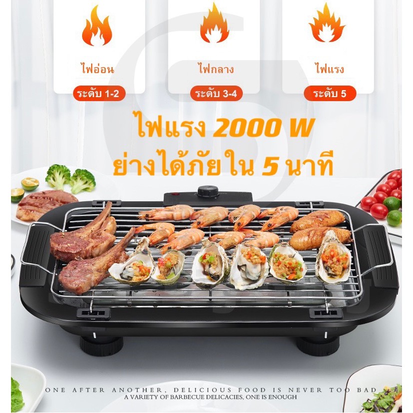 Grills & Accessories 165 บาท เตาปิ้งย่างไร้ควัน เตาย่างบาร์บีคิว เตาปิ้งย่างไฟฟ้า บาร์บีคิว ปิ้งย่าง Home & Living