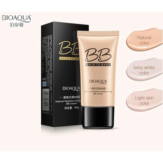 BIOAQUA BB ครีมแต่งหน้า 3 สีธรรมชาติคอนซีลเลอร์ไร้ที่ติ Oil - control Liquid Foundation Moisturizing เครื่องสำอาง 1*ชิ้น