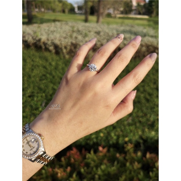 (รอตัวเรือนนิดนึงค่ะ)💍แหวนเพชรชู 2 กะรัต (แจ้งไซส์ทางแชท) เพชรสังเคราะห์เหลี่ยม H&A โรงงานทำเพชรแท้นำเข้าเพชรเอง - รูปที่ 6