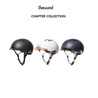 Thousand Urban - หมวกกันน็อค สําหรับปั่นจักรยาน [ RACER BLACK, CLUB NAVY, SUPERMOON WHITE ]