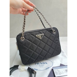 Prada Tessuto Lmpuntu Bandoliera Top Handle Sling Bag