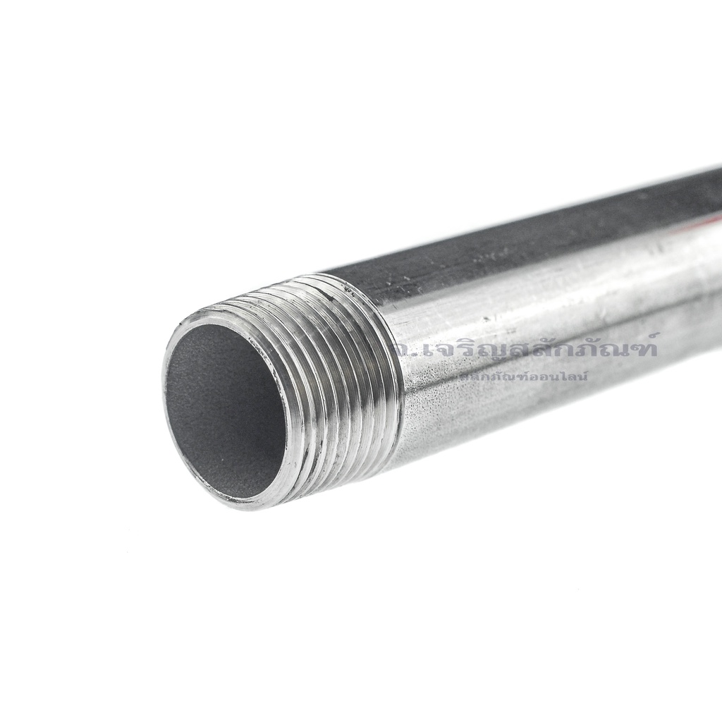 ข้อต่อสแตนเลสเกลียวนอก ขนาด 1/4" 3/8" 1/2" 3/4" 1" ยาว 2" รูปที่ 3
