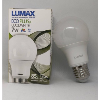 หลอดLED Eco Plus 7W CW Cool White แสงขาวนวล 4000K E27 15,000h Lumax