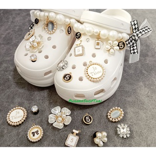 (พร้อมส่ง) Jibbitz /โซ่ ประดับเพชรเทียม ดูดี ตัวติดรองเท้า สำหรับตกแต่งรองเท้าCrocs หรือรองเท้ามีรู