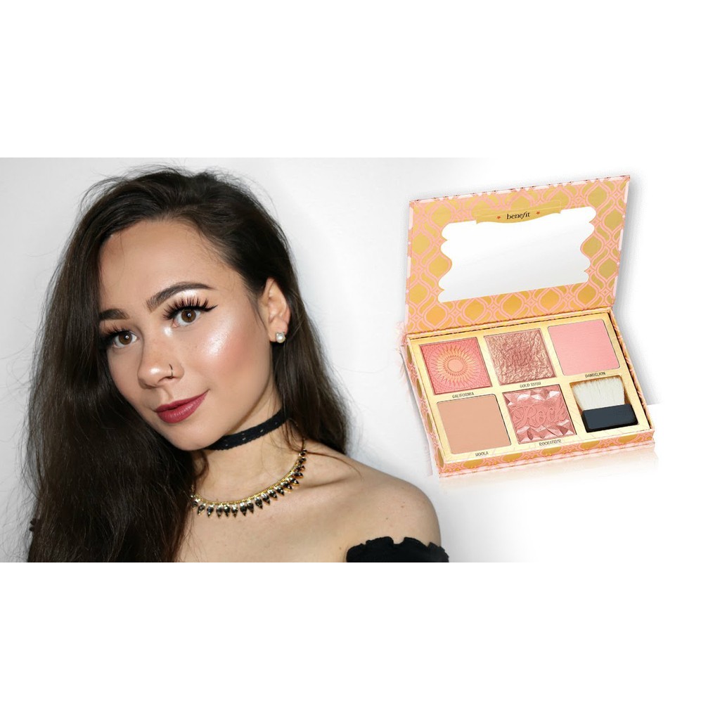 Benefit Cosmetics Cheeks on Pointe Blush Bar Cheek Palette (Limited  Edition) พาเลทบลัชออน บรอนซ์เชอร์ ไฮไลท์ ครบ จบ! | Shopee Thailand