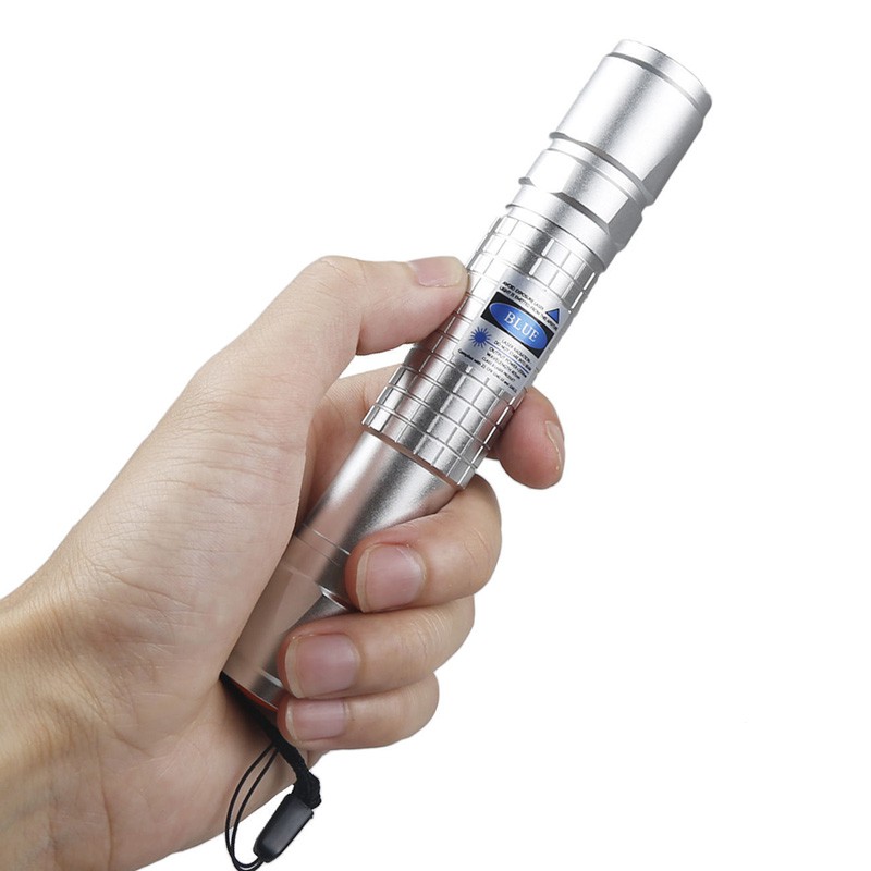 ปากกาตัวชี้เลเซอร์สีม่วงสีม่วงสีฟ้าที่มีประสิทธิภาพ 405นาโนเมตร ลําแสงจุดเดียวที่สว่างสดใส - รูปที่ 3