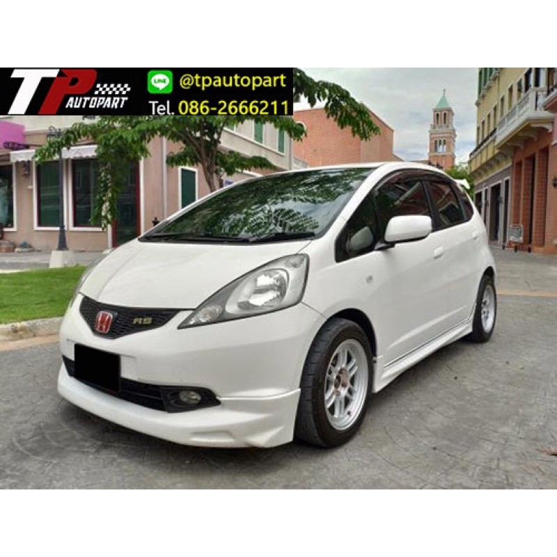 ชุดแต่งเสกิร์ตรอบคัน Honda Jazz Mugen แจ๊ส 2008 2009 2010  เฉพาะรุ่น S,V เท่านั้น จาอTp-Autopart