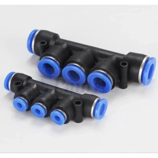 PAMY MPK ข้อต่อลม ข้อต่อ5ทาง ข้อต่อลม5ทาง เท่ากันทุกด้าน Push-in Pneumatic Fitting 4-12 mm