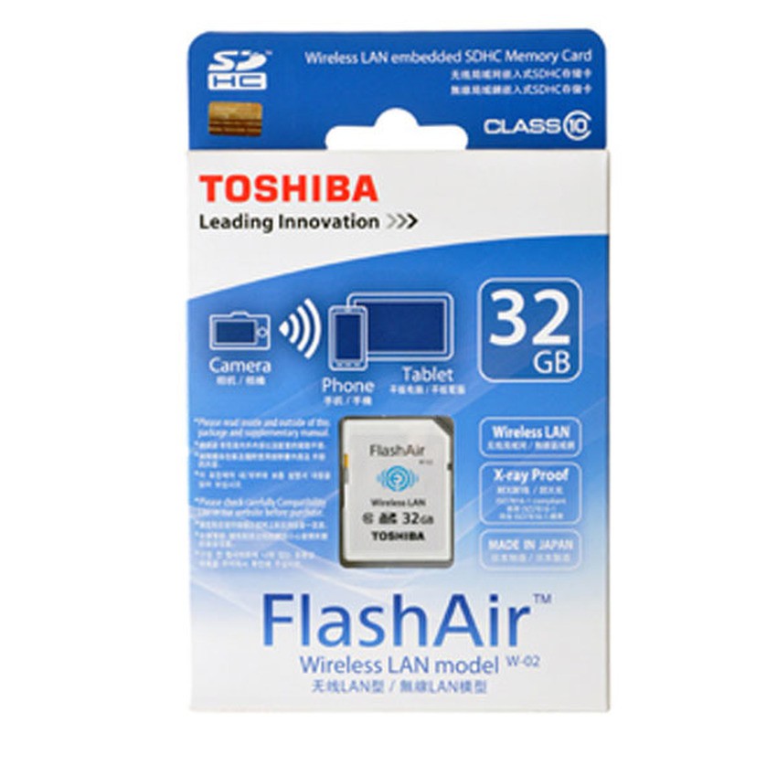 Toshiba FlashAir Wireless SD Card 32GB