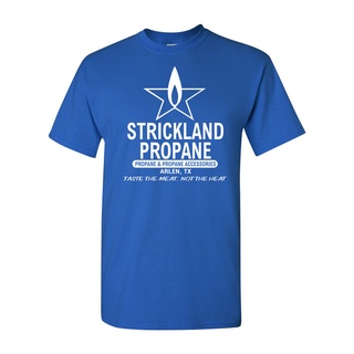 เสื้อยืดคอกลมเสื้อยืด ลาย Strickland Propane King The Hill Parody Redneck Gas เลือกลายได้S-5XL