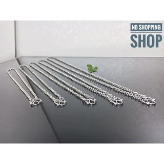 S655 สร้อยคอสแตนเลส สร้อยสแตนเลสแท้ ลายโซ่ กว้าง2.8mm ยาว14-24นิ้ว สร้อยสแตนเลสห้อยพระ สร้อยเลส ไม่ลอกไม่ดำ ใส่อาบน้ำได้