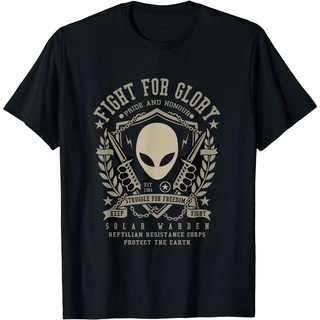 เสื้อยืด  Clothes Secret Space Program Solar Warden Reptilian Corps top T-Shirt