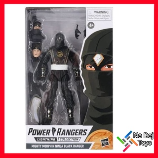 Power Rangers Lightning Collection Mighty Morphin Ninja Black 6" Figure พาวเวอร์ เรนเจอร์ ไมท์ตี้ มอร์ฟิน นินจา แบล๊ค