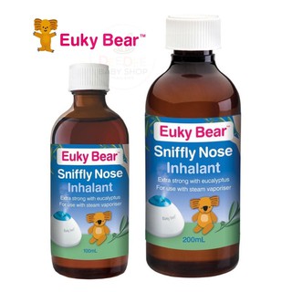 ✈️PRE-ORDER✈️ น้ำยารีฟิลบรรเทาอาการคัดจมูกและไอ Euky Bear Sniffly Nose Inhalant