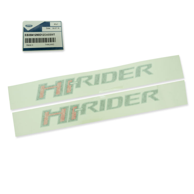 สติ๊กเกอร์ Sticker "HI-RIDER" แท้ Genuine Parts Lh+Rh Sticker Hi-Rider Decal Ford Ranger ปี 2015-2018 มีเก็บเงินปลายทาง