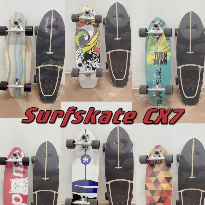 พร้อมส่ง🔥 เซิร์ฟสเก็ต surf skateboard สเก็ตบอร์ด skateboards เซิร์ฟสเก็ตบอร์ด CX7 surfskate สเก็ตบอร์ดผู้ใหญ่ 30 inch