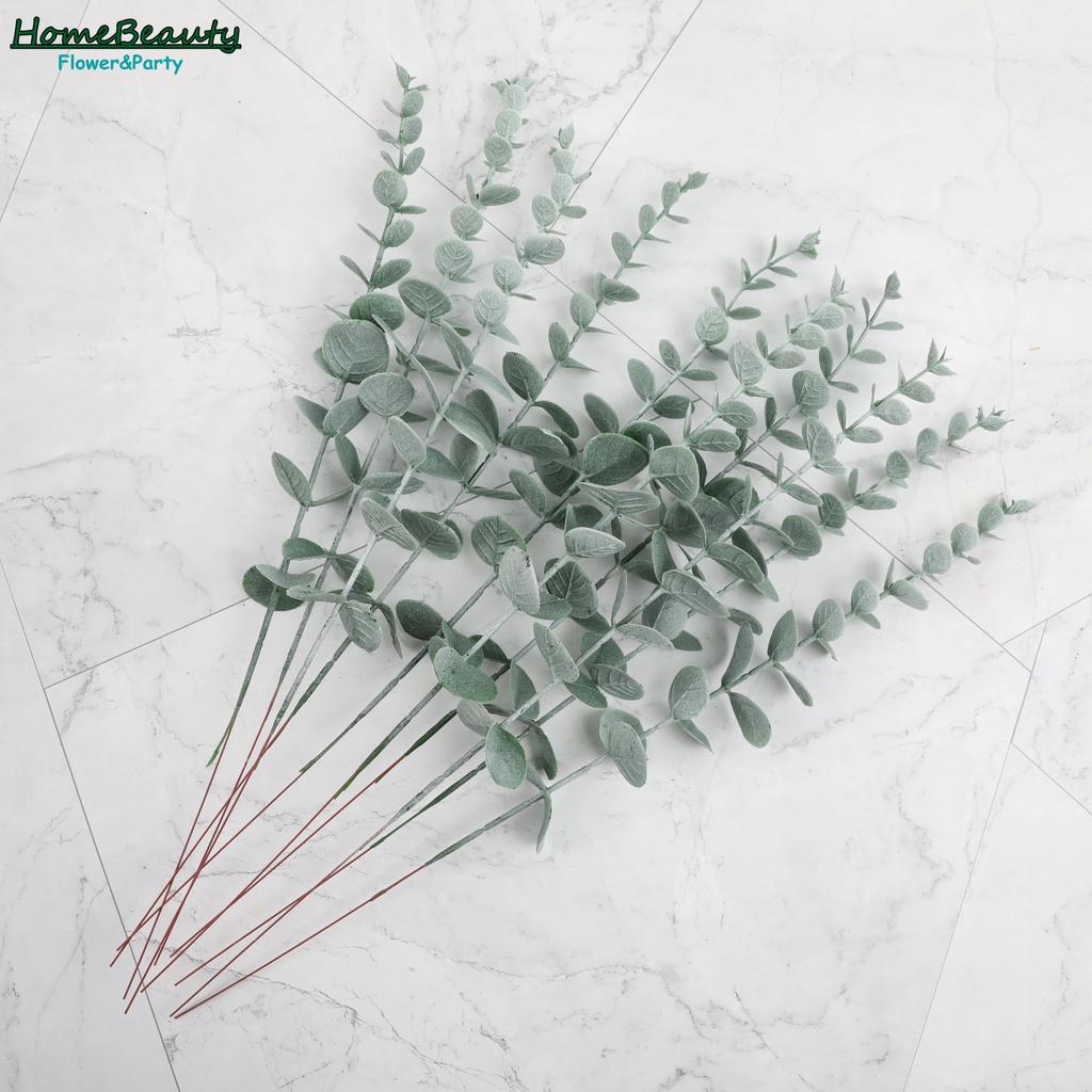 ใบยูคาลิปตัสประดิษฐ์ สีเขียว สําหรับตกแต่งบ้าน งานแต่งงาน 1 ชิ้น - รูปที่ 5