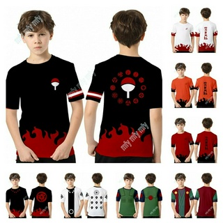 อะนิเมะคอสเพลย์เสื้อยืดสำหรับชายและหญิง Naruto Akatsuki Itachi Uchiha Sasuke Kakashi Jiraiya Yondaime Hokage Ninja