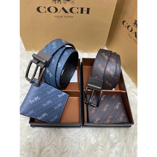 Coach SET สุดคุ้ม!!!  กระเป๋าสตางค์ + เข็มขัด COACH