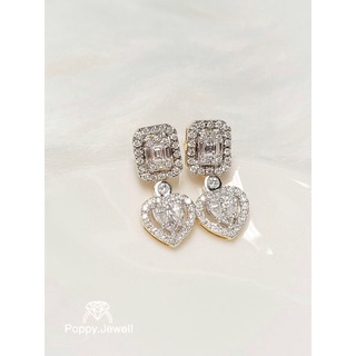 ต่างหูเพชรแท้ รุ่น Sweetheart Earings