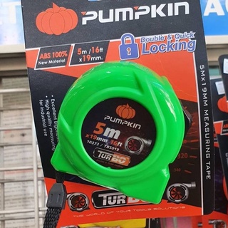 ตลับเมตรPUMPKIN รุ่นเทอร์โบ ขนาด 5 ม. X 19 มม. คละสีTURBO5019