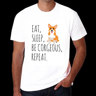 เสื้อลายหมา DF19 เสื้อยืด เสื้อยืดลายหมา สุนัขคอร์กี้ เสื้อยืดพิมพ์ลาย corgi dog T Shirt