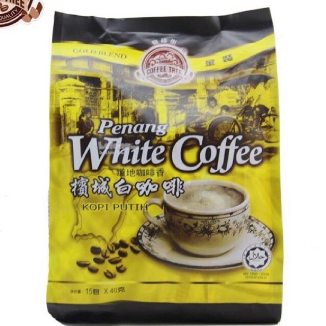 กาแฟ​ ปีนัง​ Penang White​ Coffee​ 3​  in​ 1  กาแฟสำเร็จรูป​ 1​ ถุง​ บรรจุ​ 15​ ซอง ยี่ห้อ cofee tre