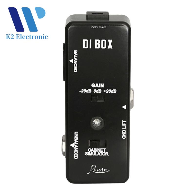 Rowin DI BOX LEF-331 Micro-DI พร้อม Cab Sim และ Gain Guitar Effect